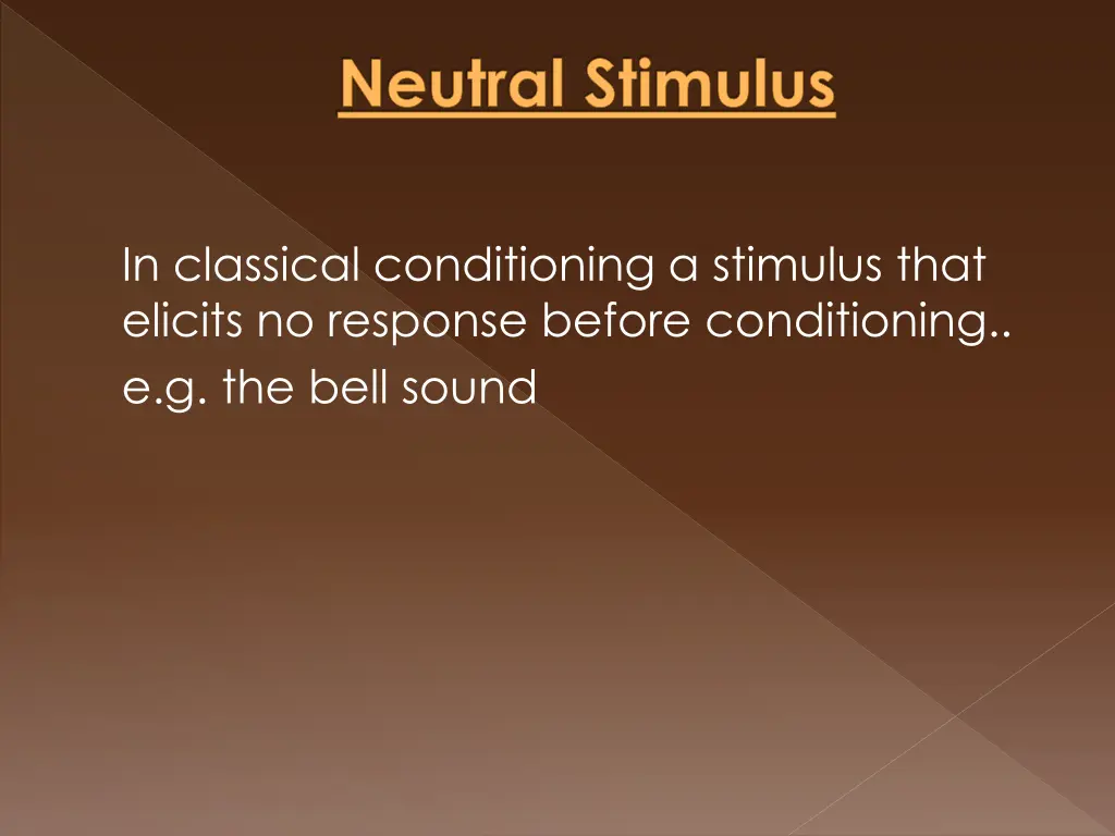neutral stimulus