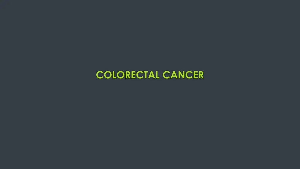 colorectal cancer