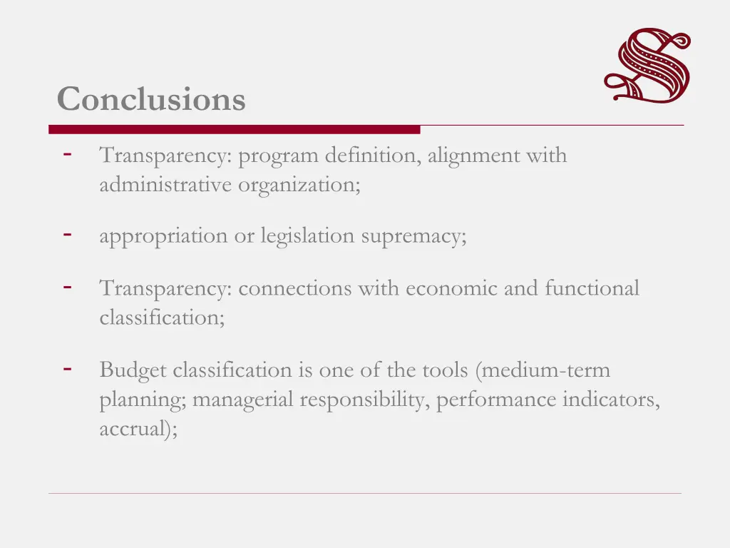 conclusions