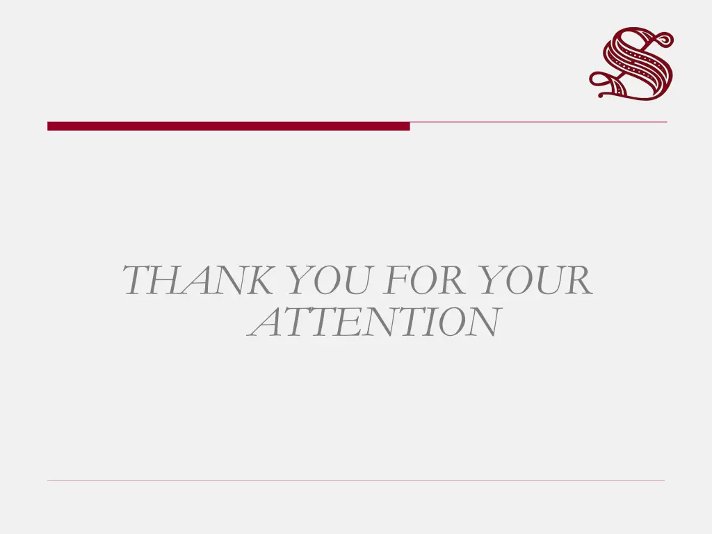 thank you for your attention