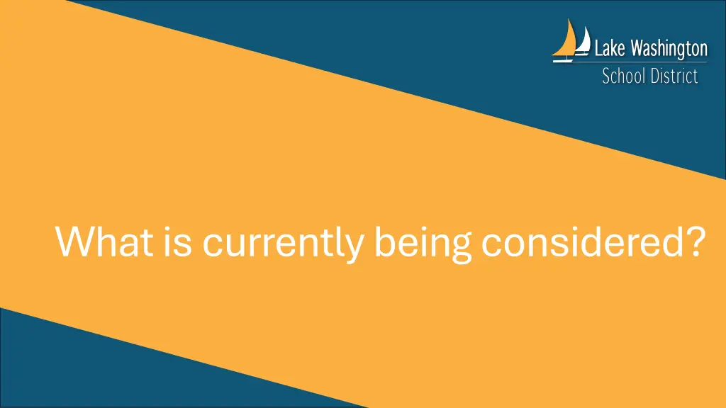 what is currently being considered