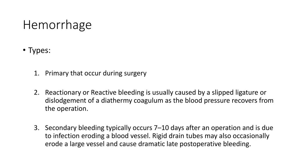 hemorrhage