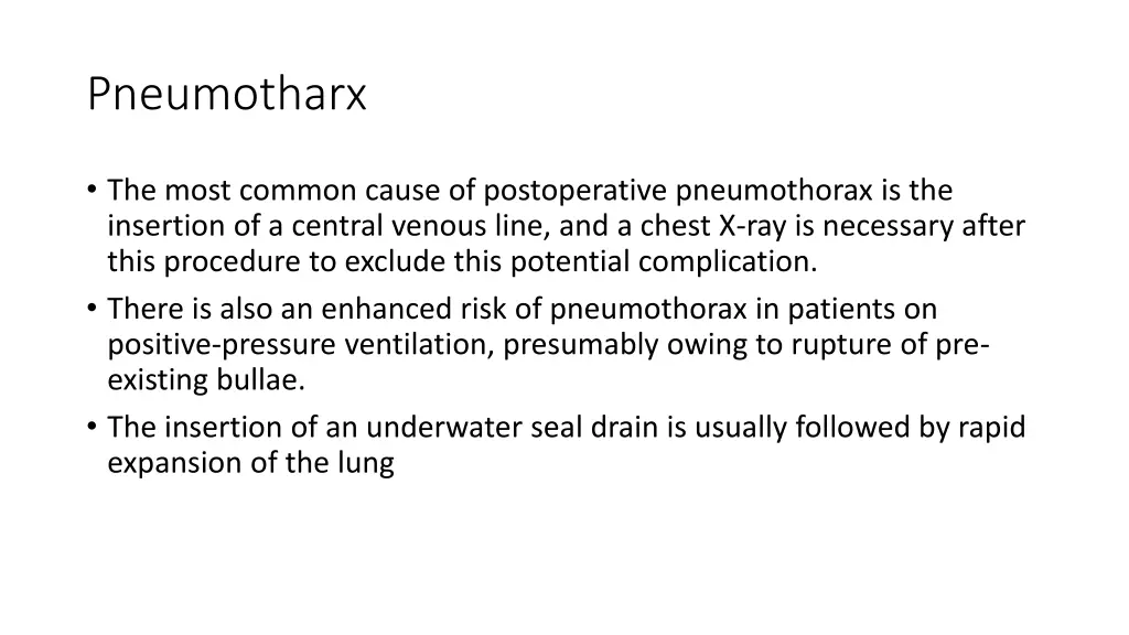 pneumotharx