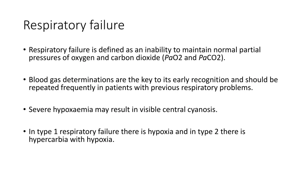 respiratory failure