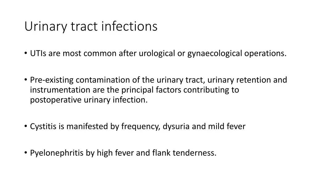 urinary tract infections