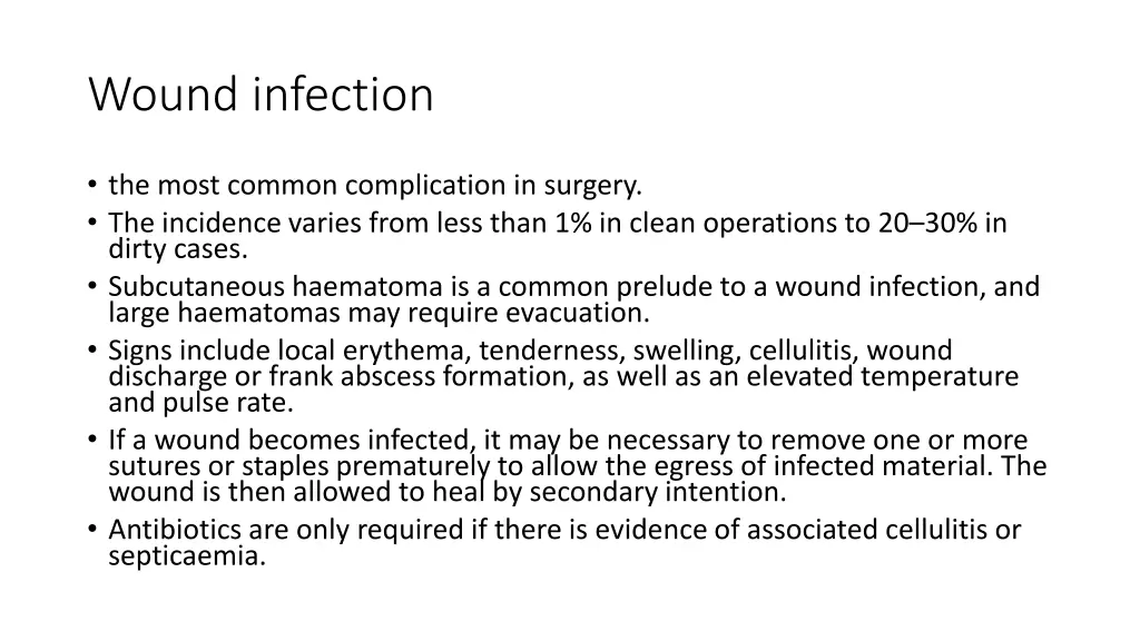 wound infection