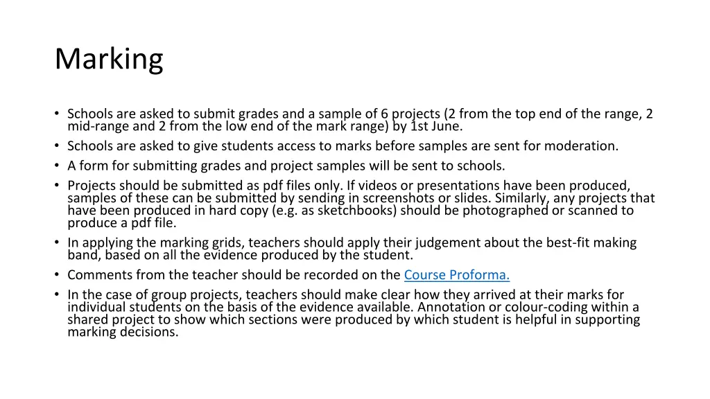 marking
