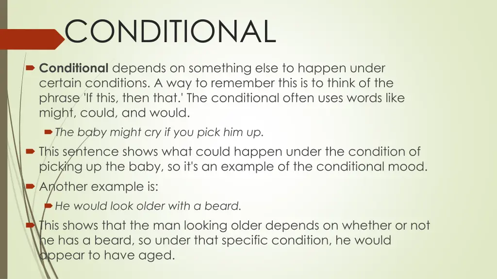conditional