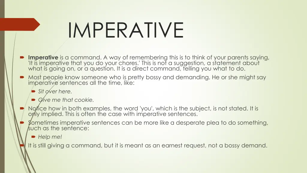 imperative