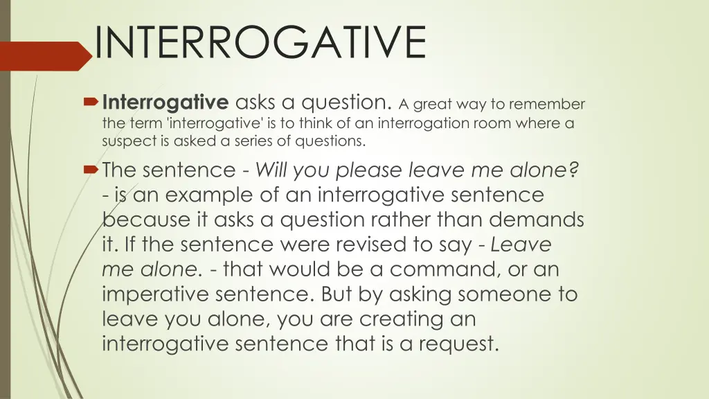 interrogative
