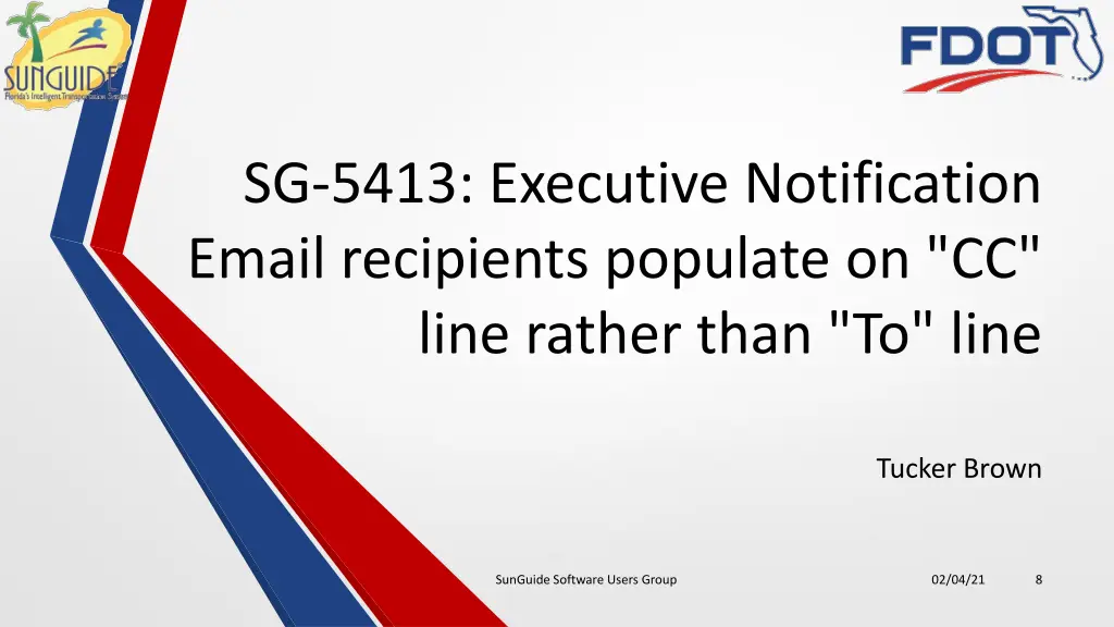 sg 5413 executive notification email recipients
