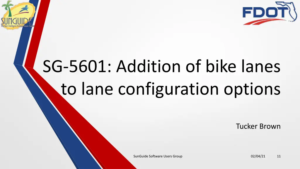 sg 5601 addition of bike lanes to lane
