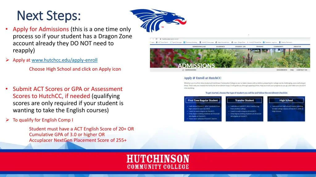 next steps next steps apply for admissions this