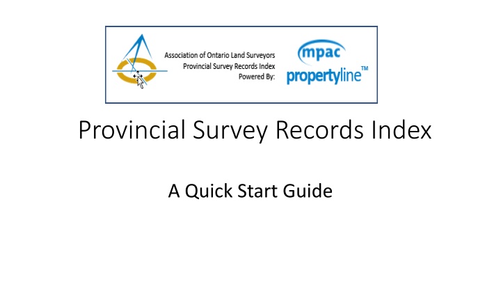 provincial survey records index