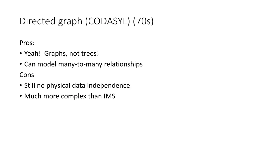 directed graph codasyl 70s