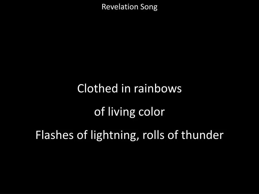 revelation song 7