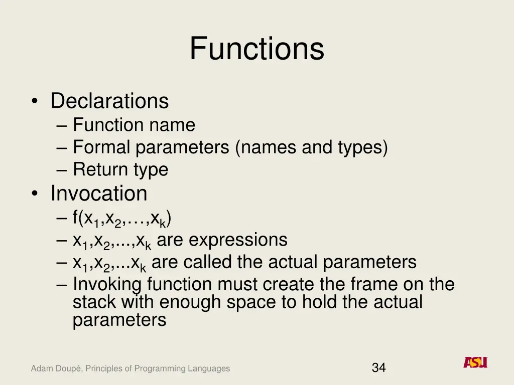functions
