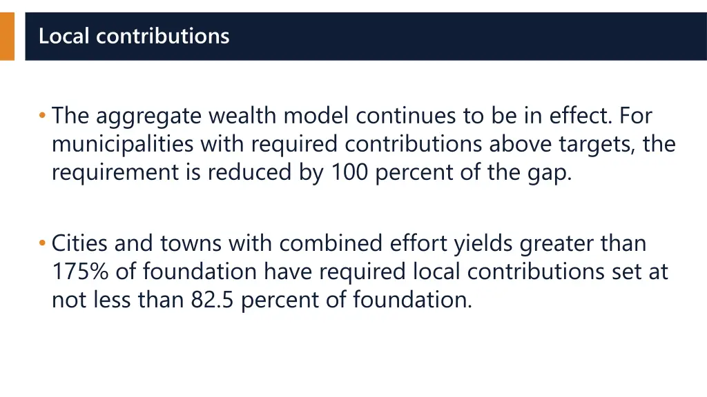 local contributions