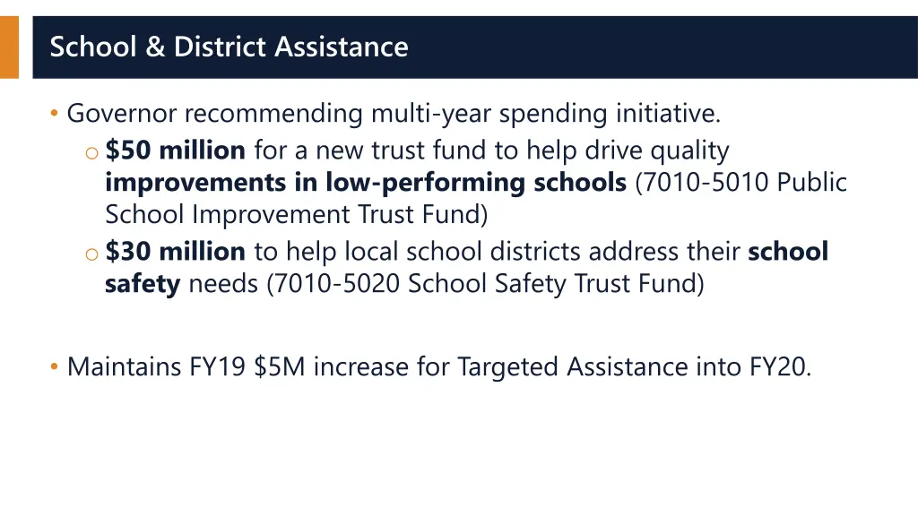 school district assistance