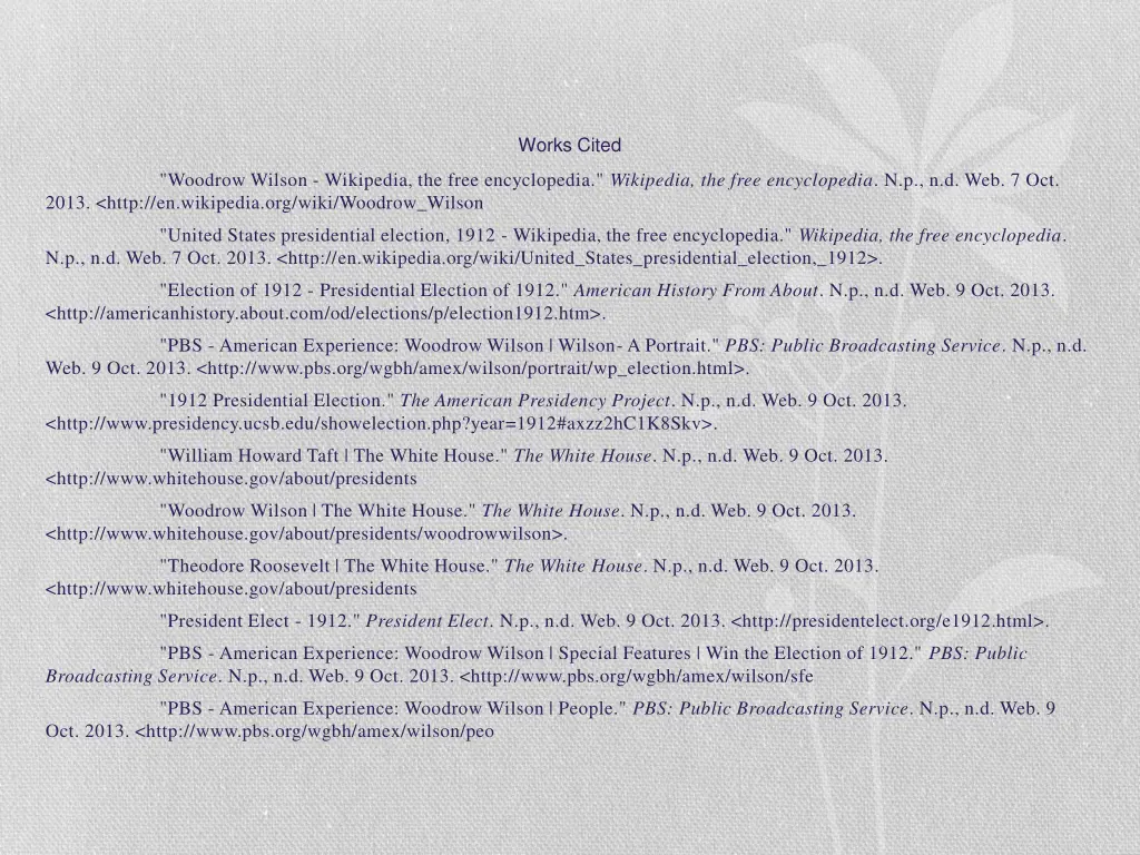 works cited
