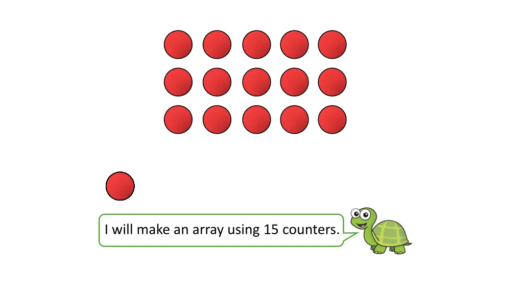 i will make an array using 15 counters