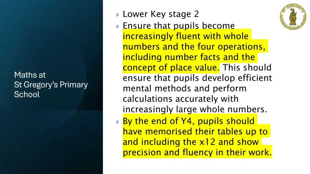 lower key stage 2 ensure that pupils become
