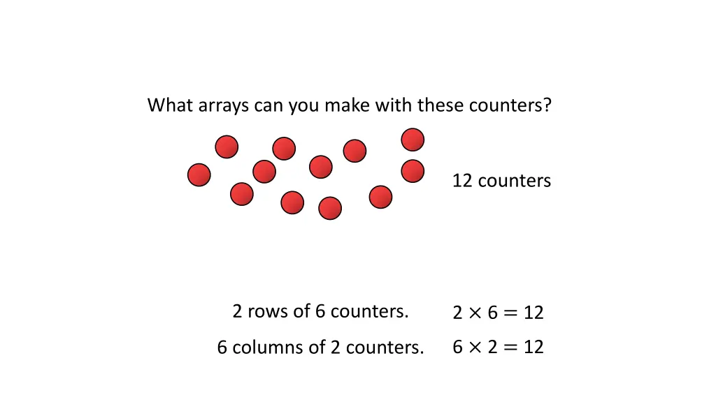 what arrays can you make with these counters