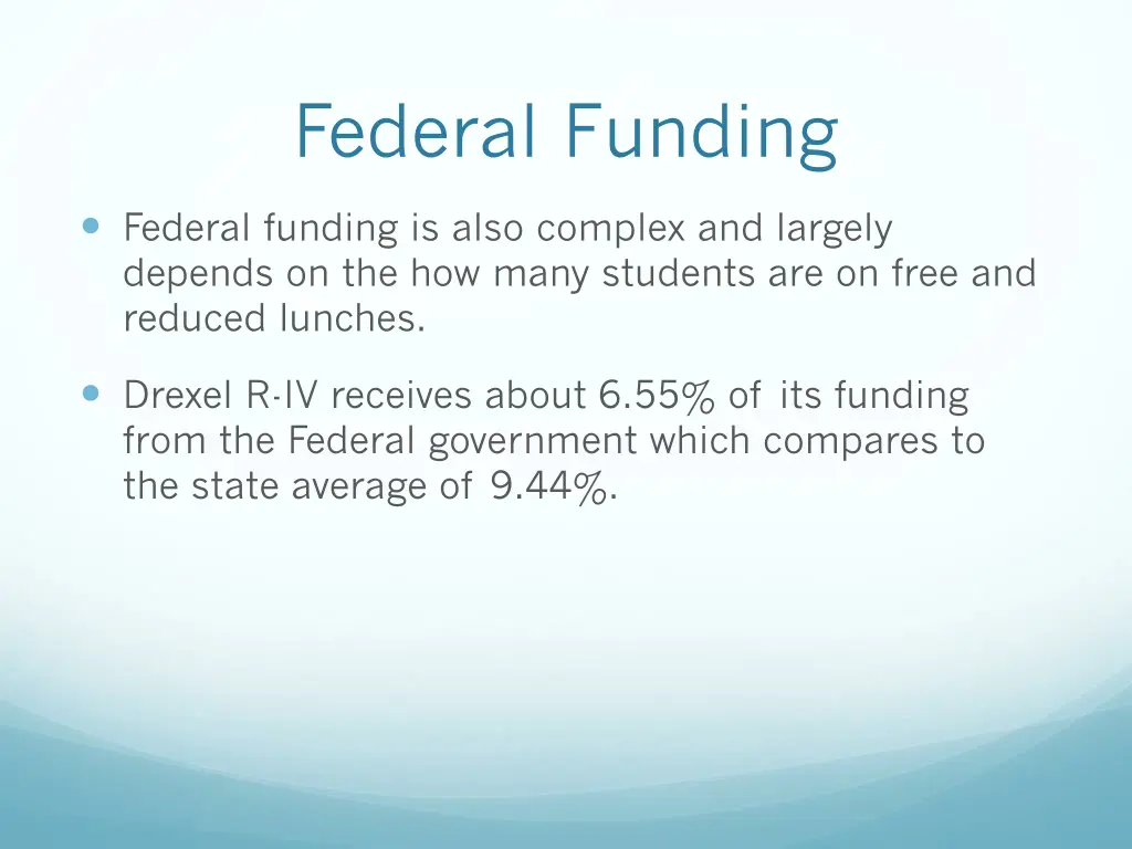 federal funding