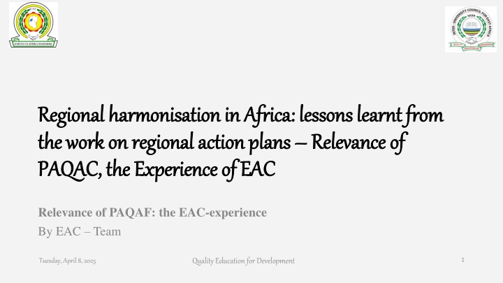 regional regional harmonisation harmonisationin