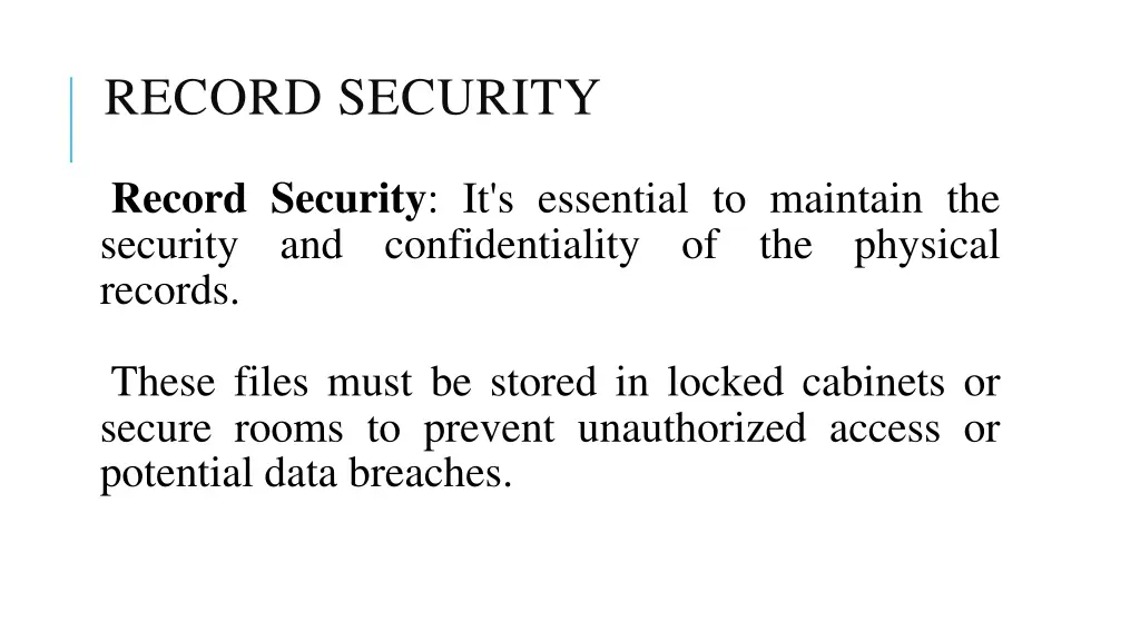 record security