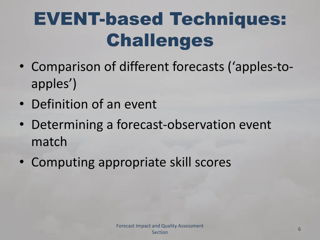 event based techniques challenges comparison