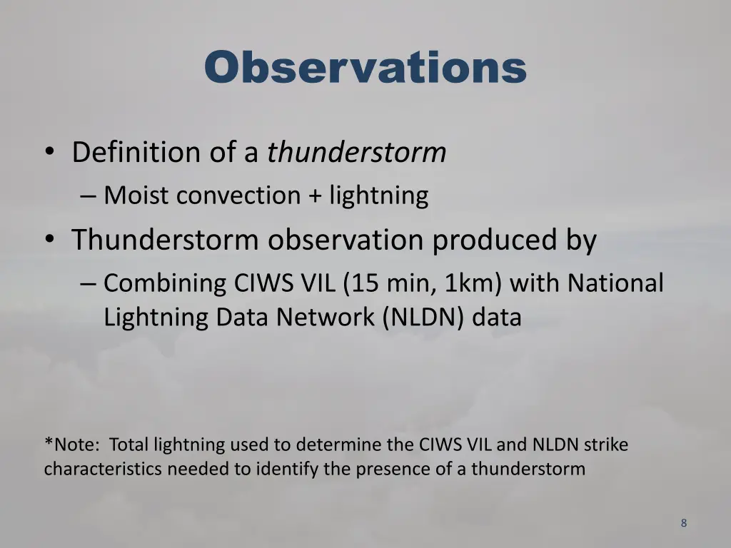 observations