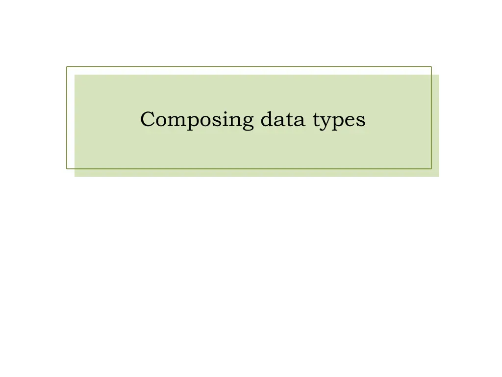 composing data types