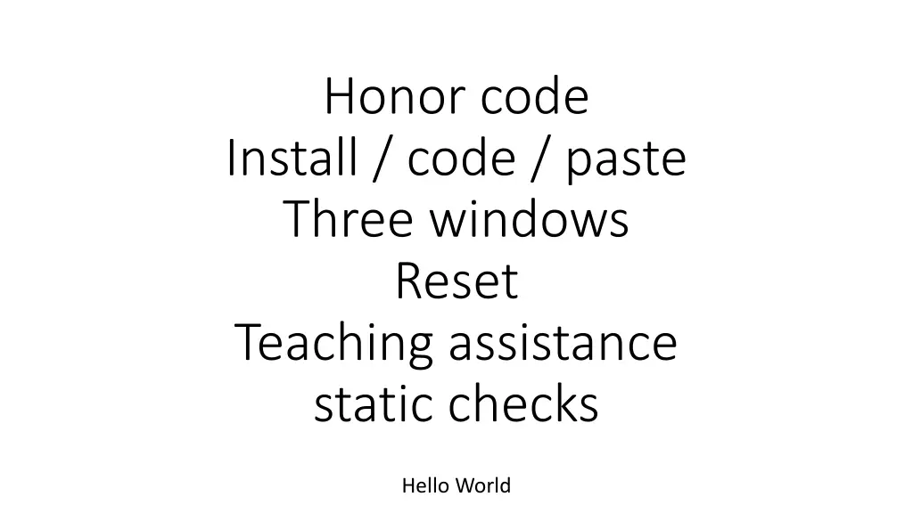 honor code install code paste three windows reset