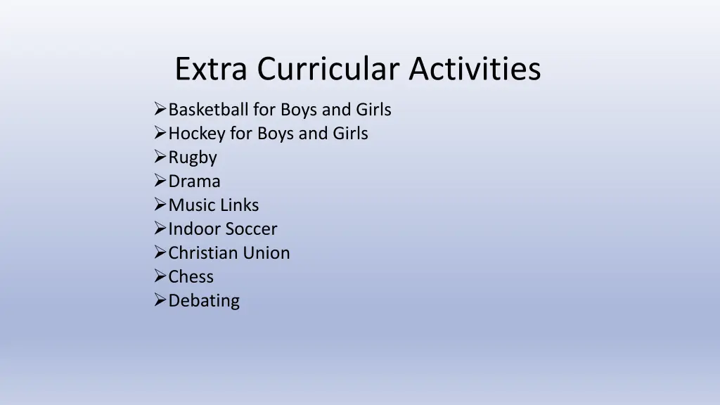 extra curricular activities basketball for boys