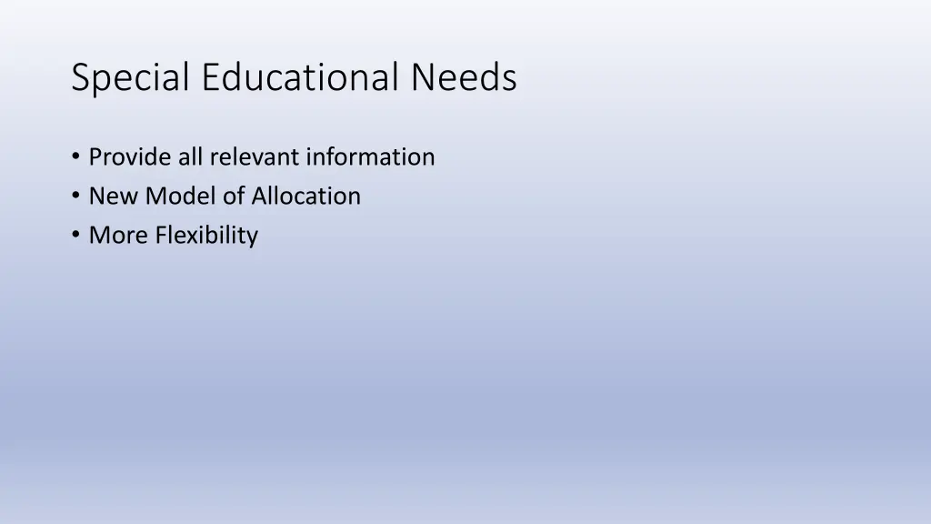 special educational needs