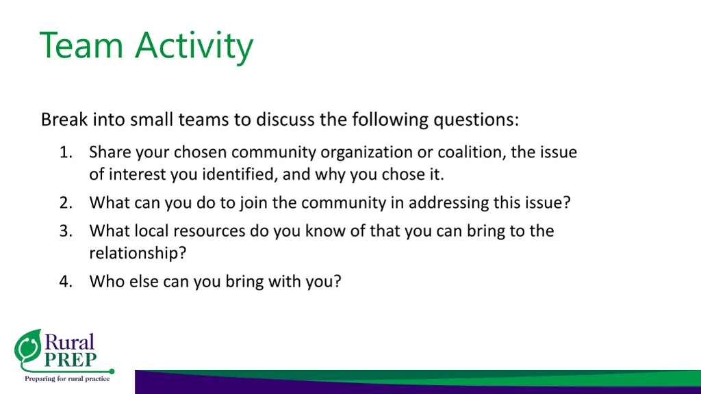 team activity 1
