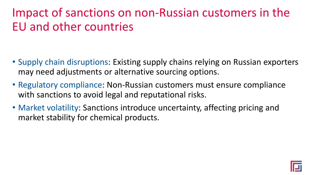impact of sanctions on non russian customers 1