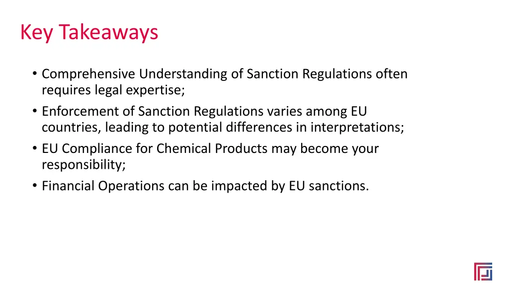 key takeaways