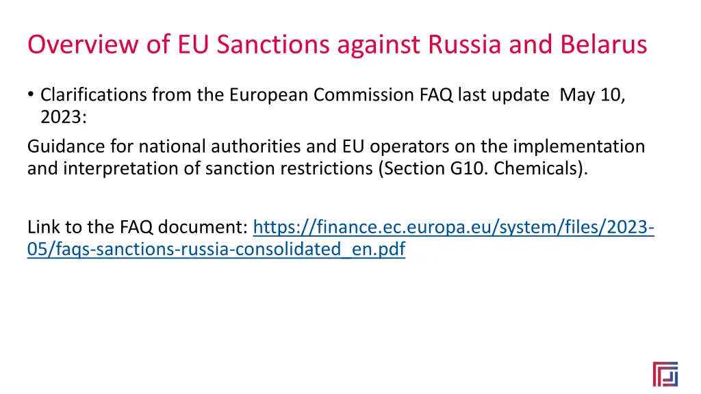 overview of eu sanctions against russia 1