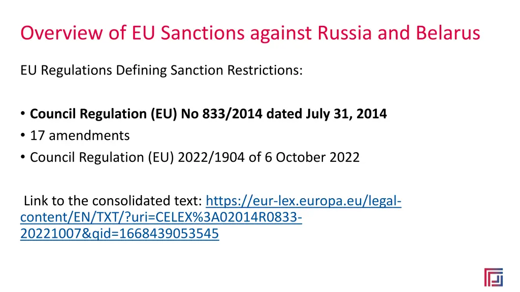 overview of eu sanctions against russia