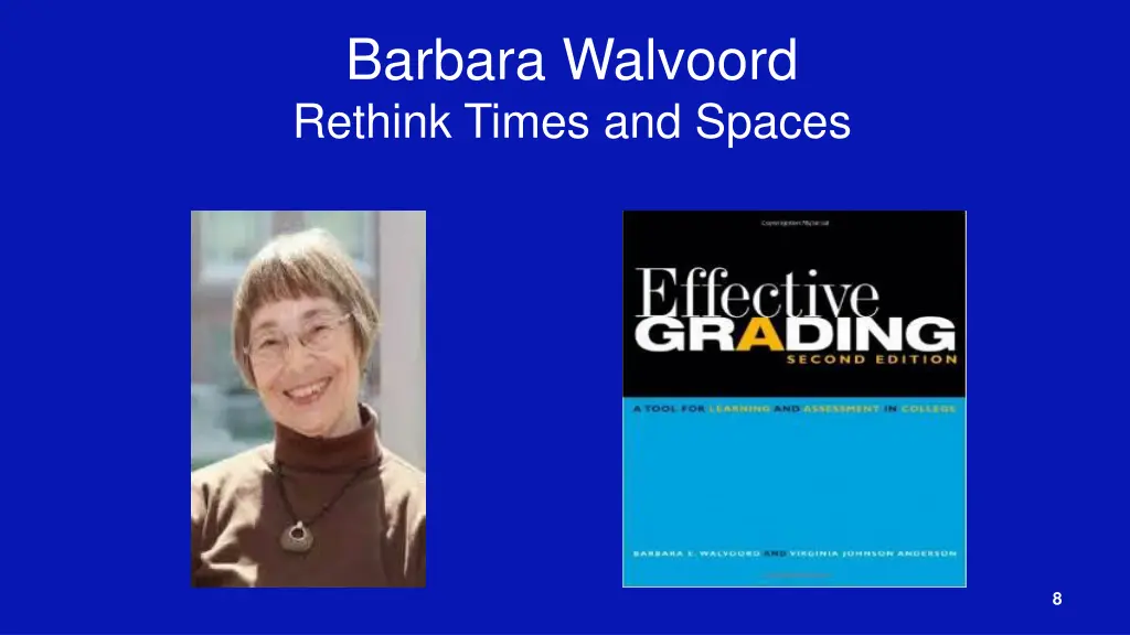 barbara walvoord rethink times and spaces