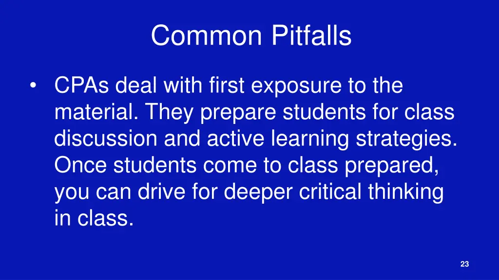 common pitfalls 2