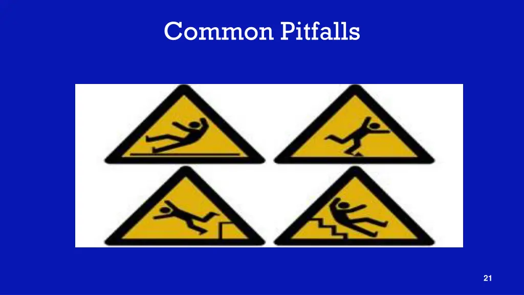 common pitfalls