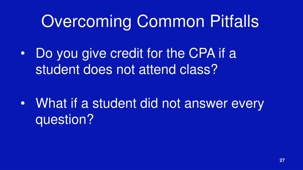 overcoming common pitfalls 2