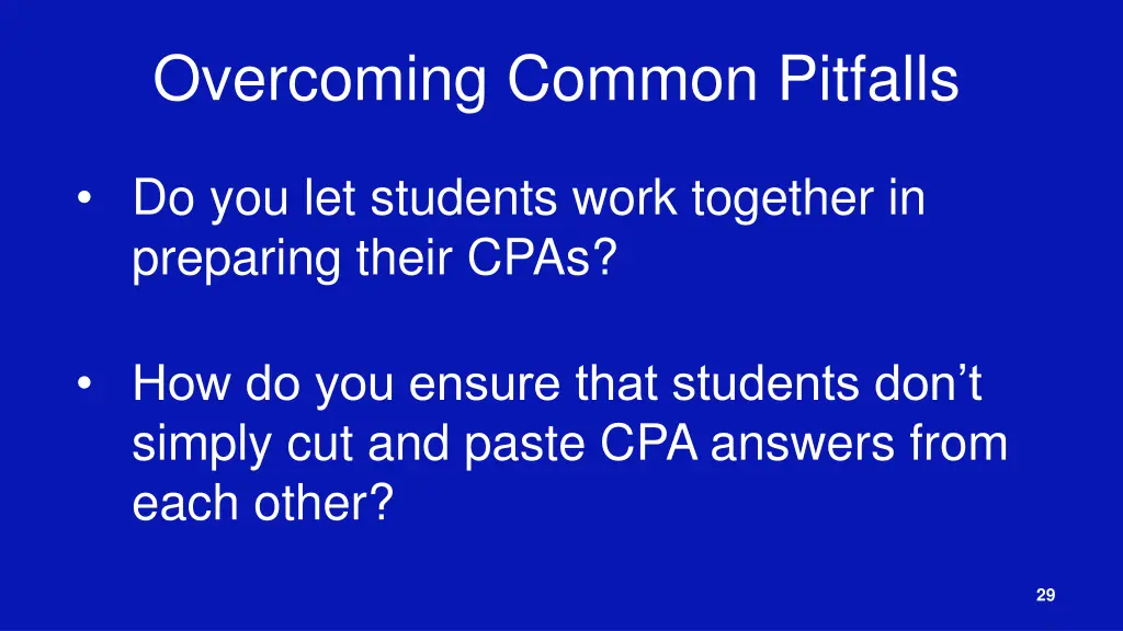 overcoming common pitfalls 4