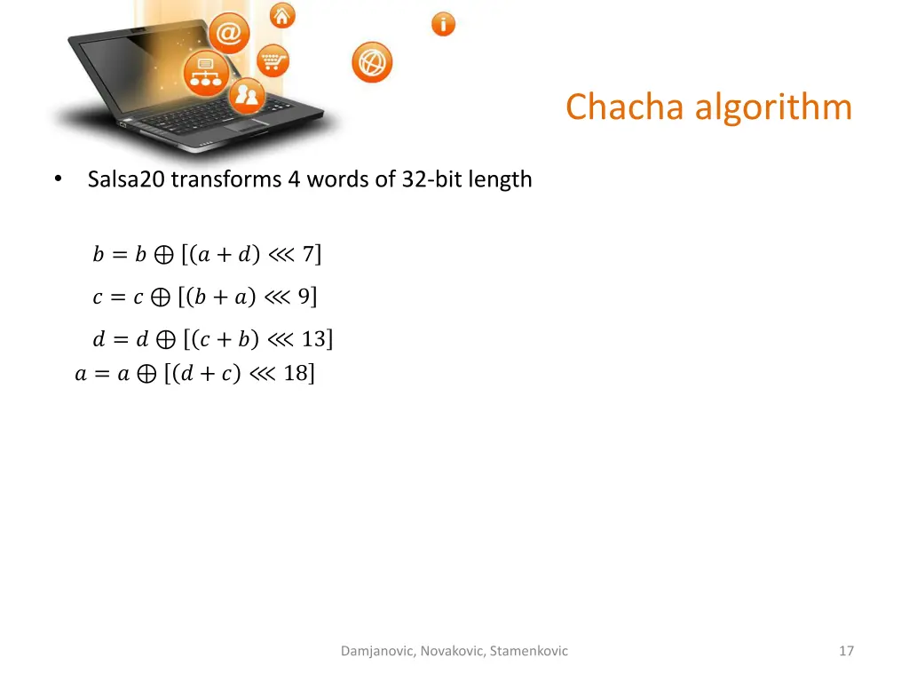 chacha algorithm 1