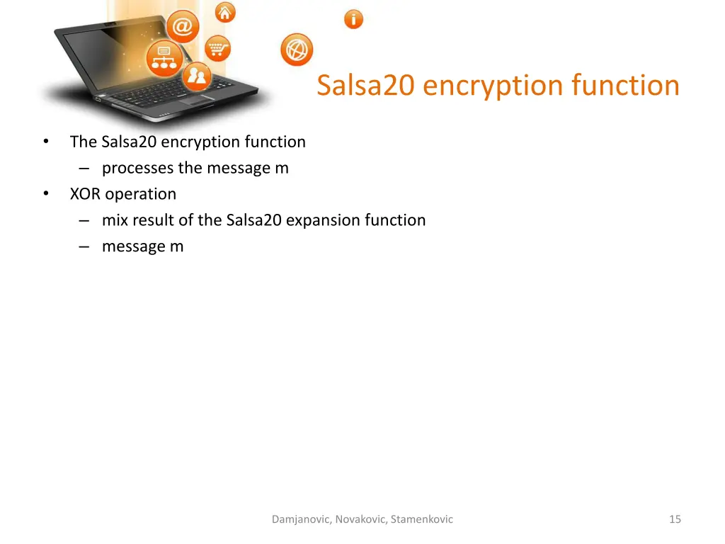 salsa20 encryption function