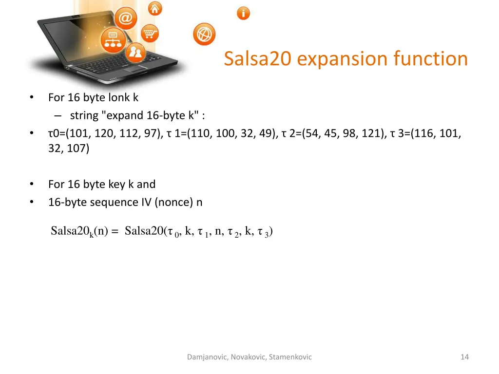 salsa20 expansion function 1