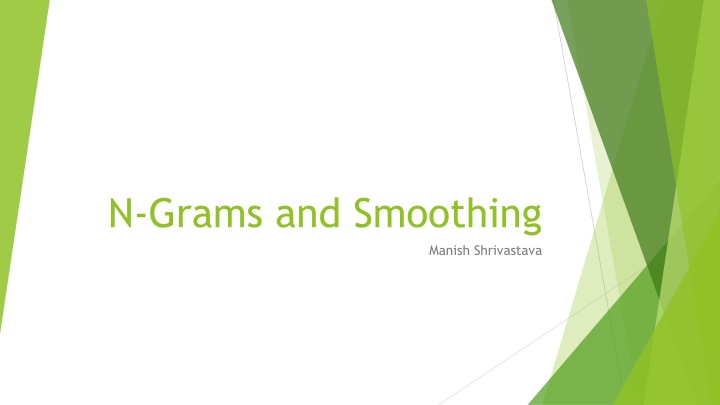 n grams and smoothing
